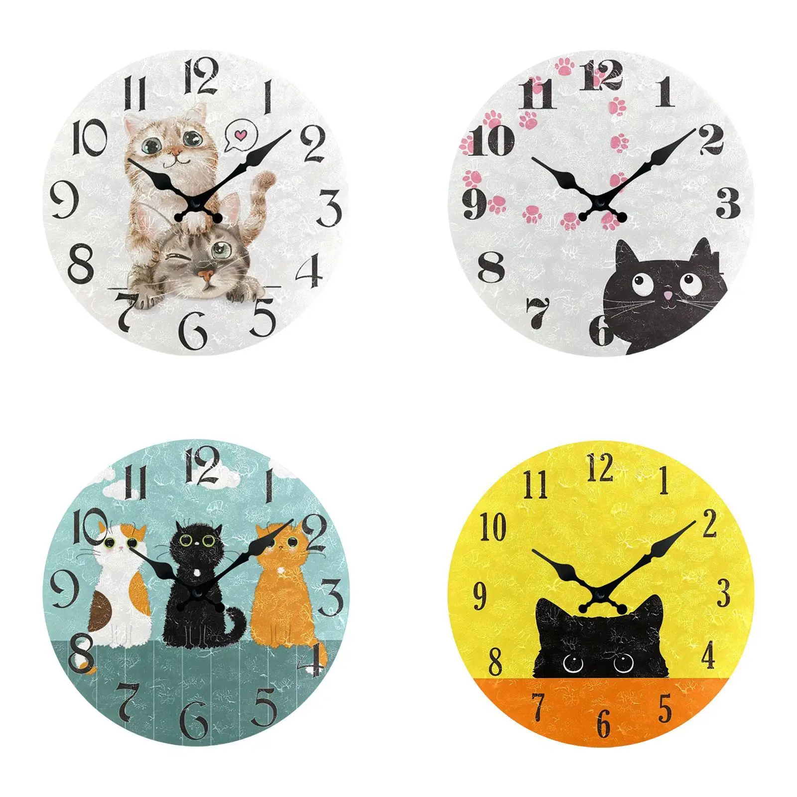 Funny Cat Wall Clock