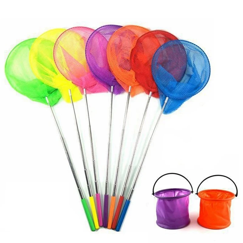 

85cm Extendable Kids Catcher Net Butterfly Fish Insect Catcher Net Telescopic Fishing Net Outdoor Fishing Toys Games Baby Toys