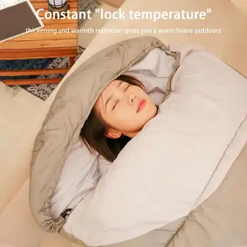 Winter Camping Sleeping Bag Ultralight Waterproof 4 Season Warm Envelope Sleeping Bags Outdoor Traveling Hiking Camping Gear 4