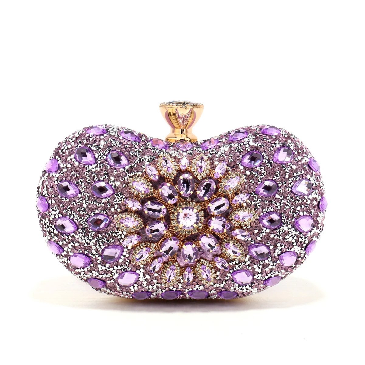 حقيبة يد أكريليك فاخرة مرصعة بالراين من SEKUSA