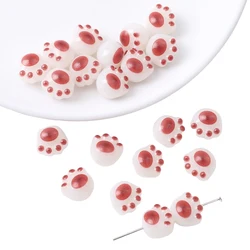 Charming Acrylic Cat Claw Bead Set for Handmade Jewelry Crafting (Style9 10pcs)