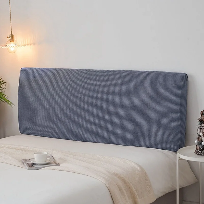 Velvet Headboard Cover Bed Headboard Cover All-inclusive Headboard Cover Elastic Bed Head Cover Jacquard Bedspreads Solid Color Bed Head Back Protection Home Decor