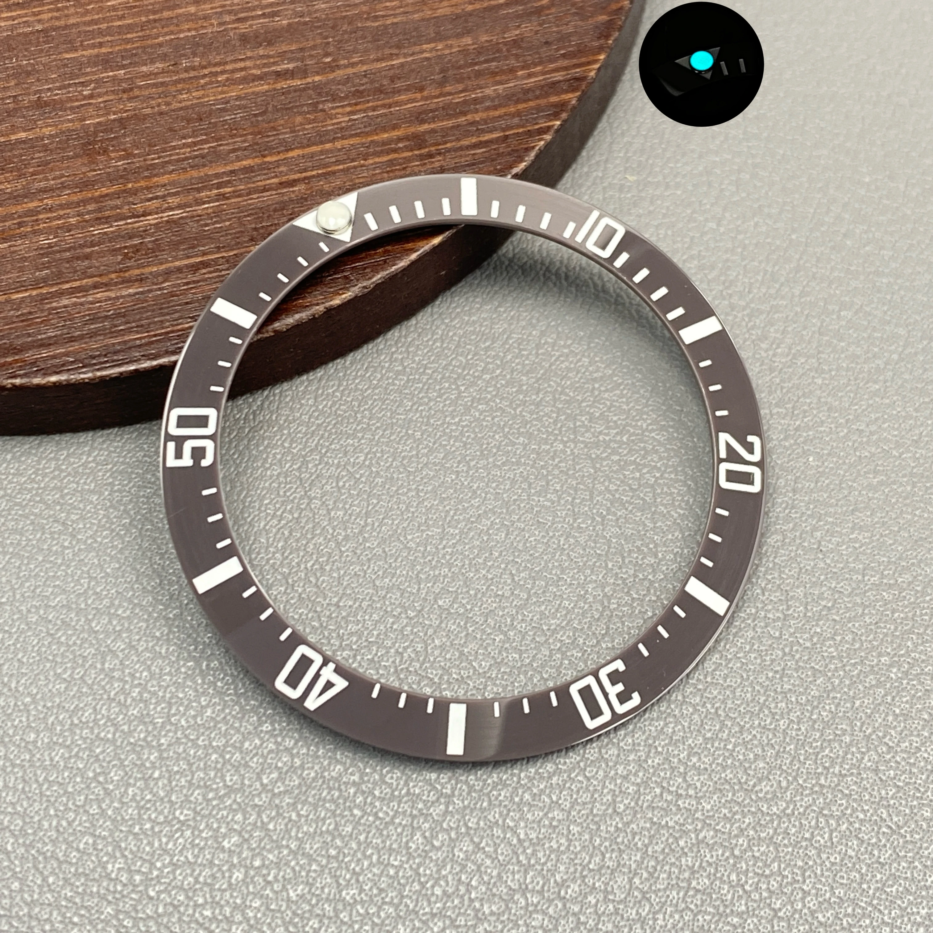 Ceramic Blue-Green Lumi Bezel Insert