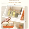 Multifunctional Floor Kitchen Cabinets Rack Cupboard Simple Kitchen Cabinet Locker Multi-layer Storage Cabinet with Door Rack U 4