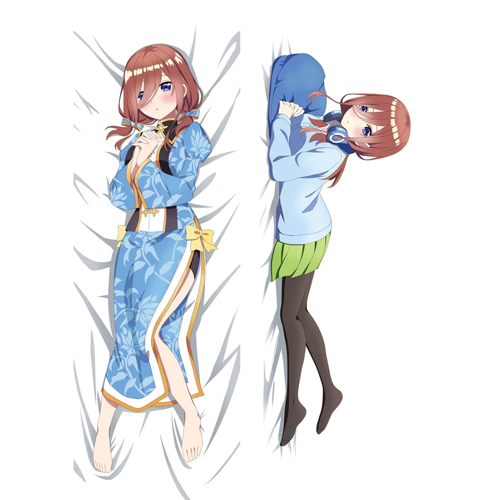 60x180cm The Beauty Dakimakura Cushion Cover Bedroom Bedding Pillow Cover Hugging Body Pillowcase the quintessential quintuplets nakano itsuki dakimakura body pillowcase cushion case cover