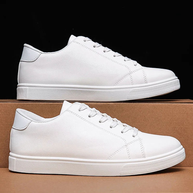 shoes for men 2022 Fashion White zapatillas hombre Men's Casual PU Leather  Sneakers Male Flat Sports Shoes tenis masculino