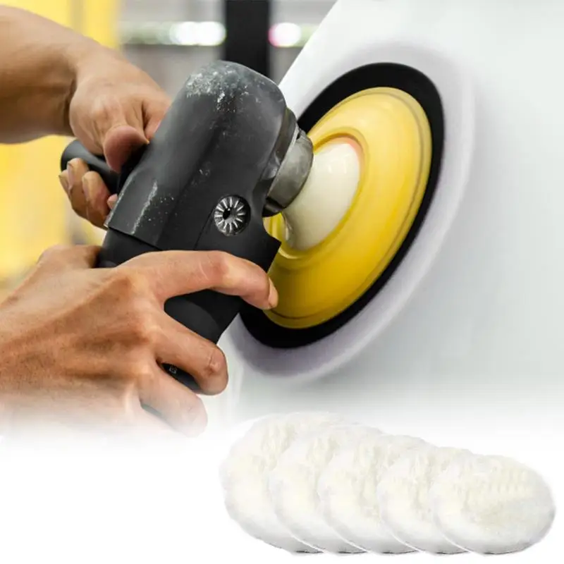 

Car Polishing Disc Car Wool Polishing Disc Auto Polishing Pad Set Wool Buffing Wheel Tool Automobile Washing Accessories