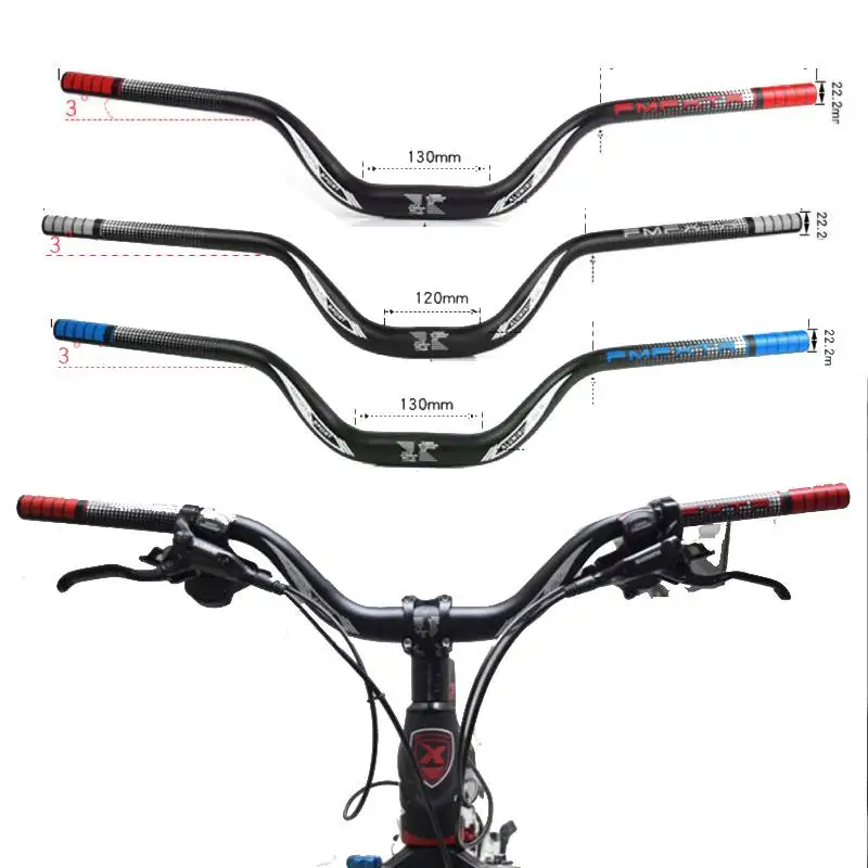 Heightened Bike Handlebar MTB Handlebar Crossbar With Large Angle