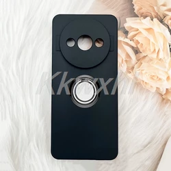 Enhanced Shockproof Phone Case with Back Ring Holder Bracket for Oukitel C59 Pro (Ring Case Black)