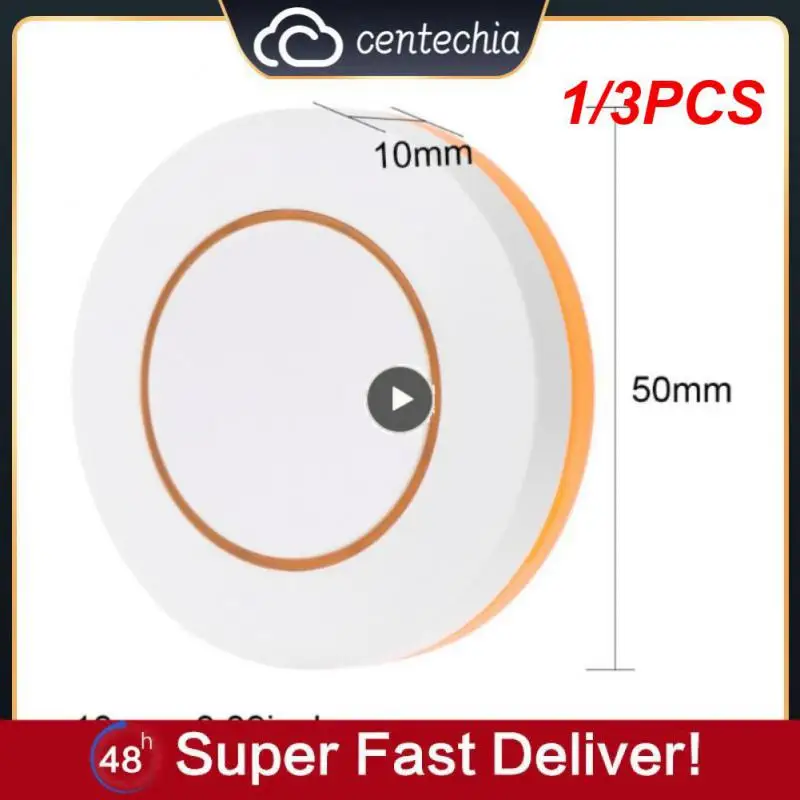 

1/3PCS 433Mhz Wireless Remote Control 1 Button Round Remote Control Switch Feel Free To Paste EV1527 Chip Learning Type