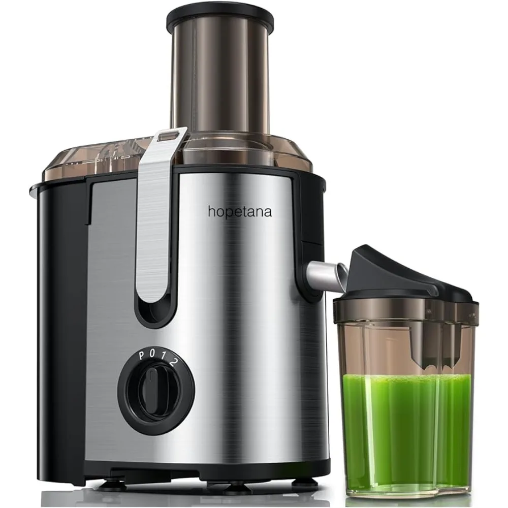 

Juicer Machine, HOPETANA 3.2" Big Mouth for Whole Fresh Fruits & Vegetables, Juice Extractor Maker, BPA-Free, Easy to Clean