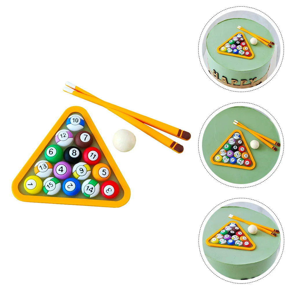 

Billiards Cake Toppers 2Sets Billiards Cake Decorations Billiard Ball Cake Topper Billiards Cake Topper Decorations