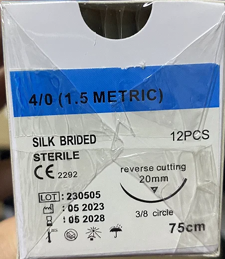 Description Picture 6 of item12pcs CC Surgical Suture Thread Pet Dog Specific PGA 910 PGLA 75CM 90CM 2/0 3/0 4/0 5/0 Teaching Suture Exercises Use
