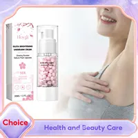 Sakura Underarm Brightening Cream Glowing Skin Dark Spot Corrector Improve Melanin Dull Lightening Hydrate Body Bleaching Cream