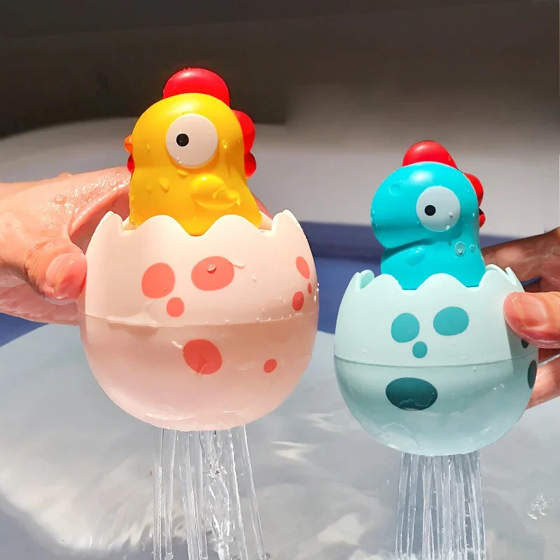 

Детские Игрушки для ванны, спрей от дождя, яйца, детская ванная комната, водная игра, душ для мальчиков и девочек, динозавр, бакланы, детский подарок для купания
