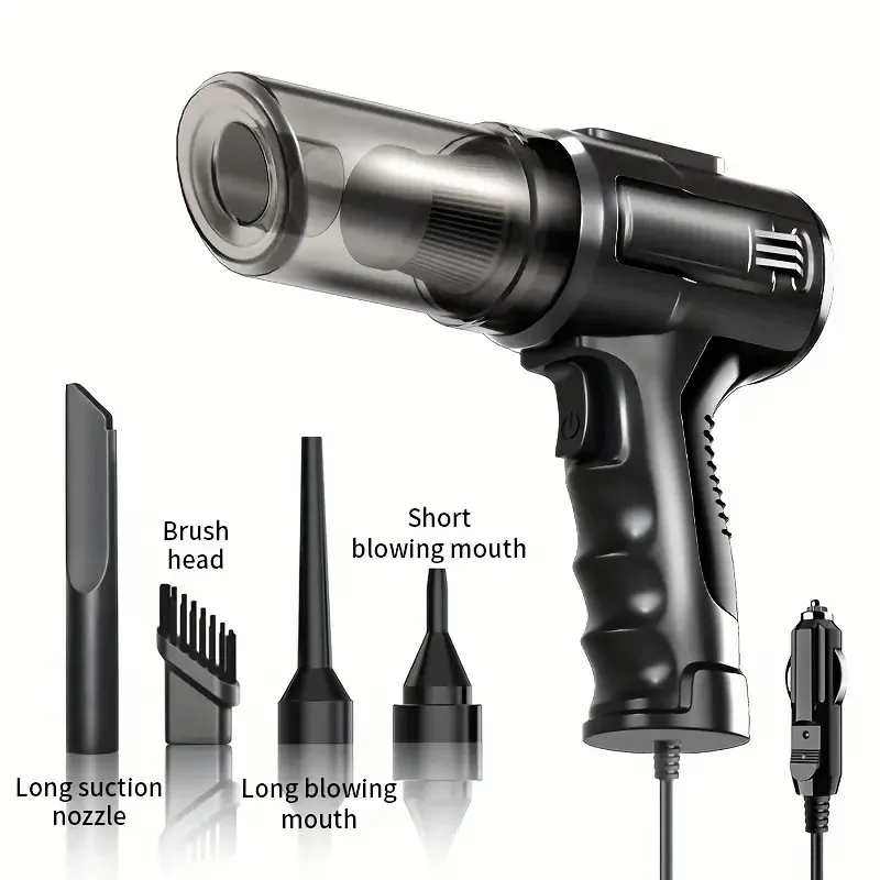 1 przewodowy odkurzacz ręczny, zasilacz zapalniczki samochodowej 12 V, przenośny mini odkurzacz samochodowy o dużej mocy 100 W