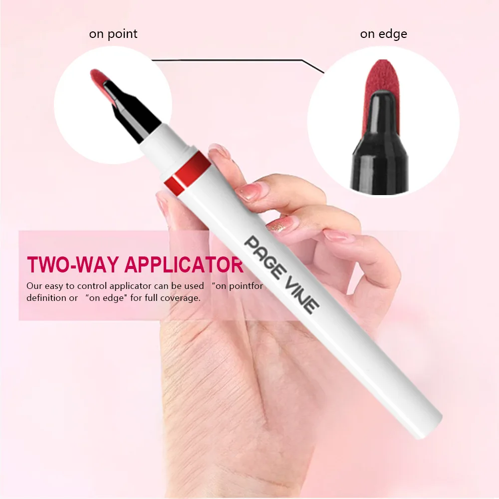 Matita per Labbra Lunga Durata, Strumento Cosmetico per Labbra, Opaca e Morbida, 2-in-1, Asciugatura Rapida, Anti-sbavatura, Penna Rossetto Naturale - immagine 6