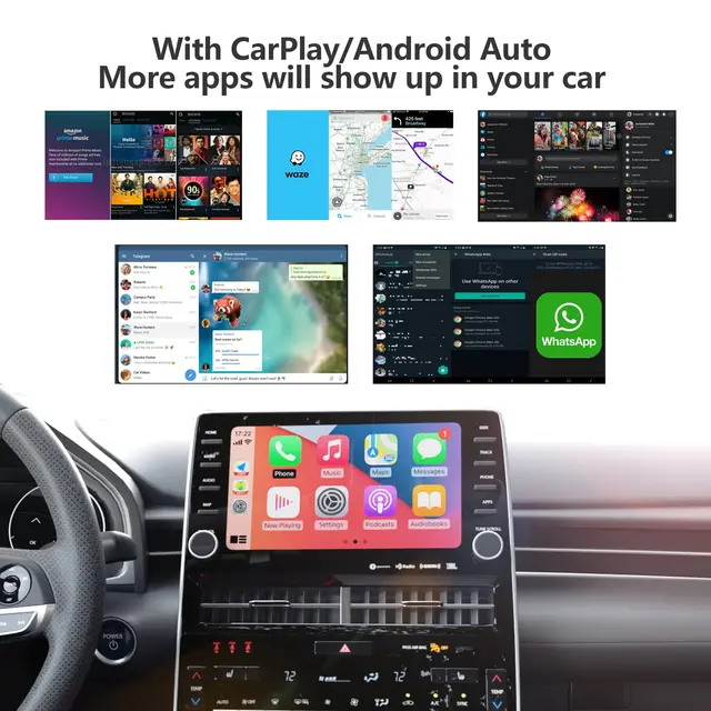 Adaptateur car play sans fil OTTOCAST Android auto et Apple carplay -  Équipement auto