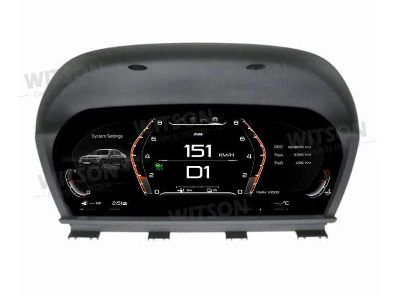 WITSON Digital Speedometer For BMW 1 Series F20 F21 F52 F22 F23 F44 F45 F46 X1 F48 F49 X2 F39 LCD Dashboard Instrument Cluster