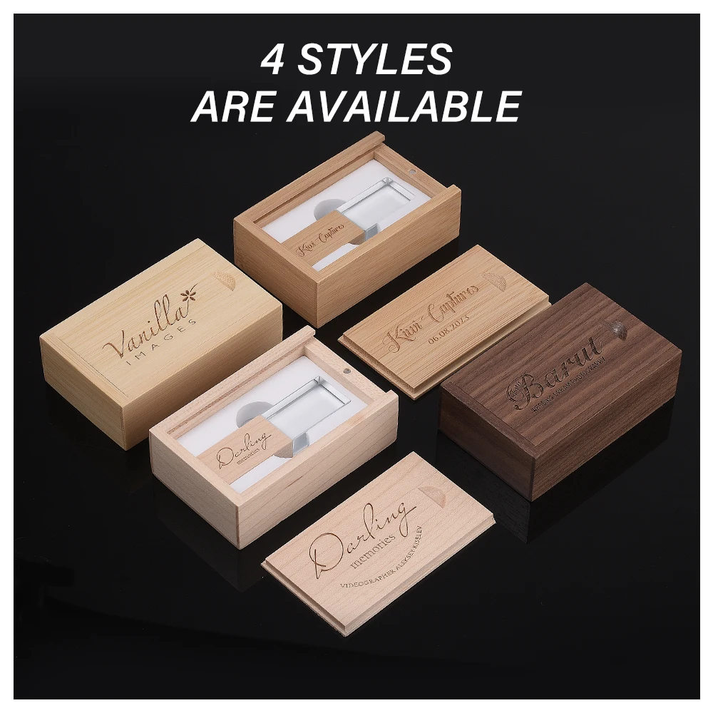 새로운 크리스탈 USB 3.0 플래시 드라이브 128GB 무료 사용자 정의 로고 메모리 스틱 64GB 사진 웨딩 스튜디오 펜 드라이브 32GB 크리 에이 티브 선물