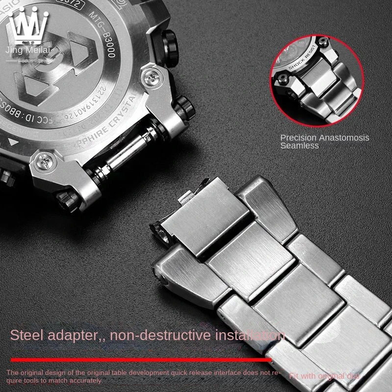 For Casio G-SHOCK Series MTG-B3000 Modified Quick Release Steel