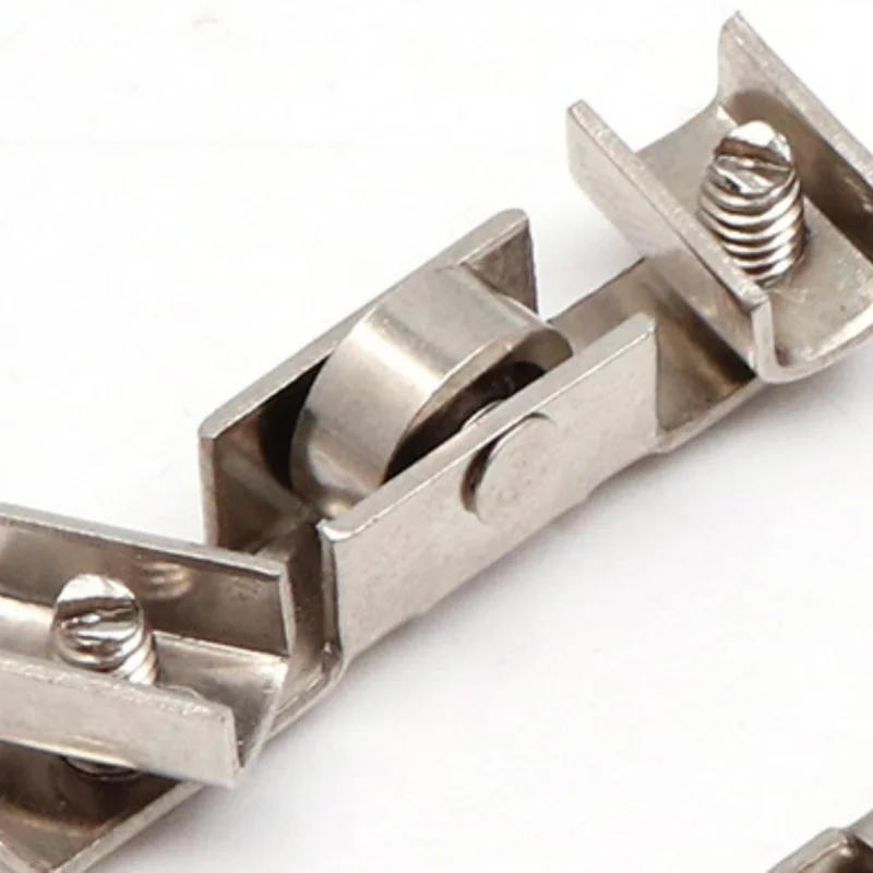 Sliding Door Roller 10pcs Glass Sliding Door H Shape Wheel Diameter 10mm Caster For Furniture Hardware