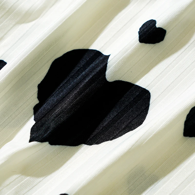 Women's Heart Print Pajama Set Sweet Sexy Suspender Top Shorts Casual Home Sleepwear Set Comfortable Cotton Loungewear