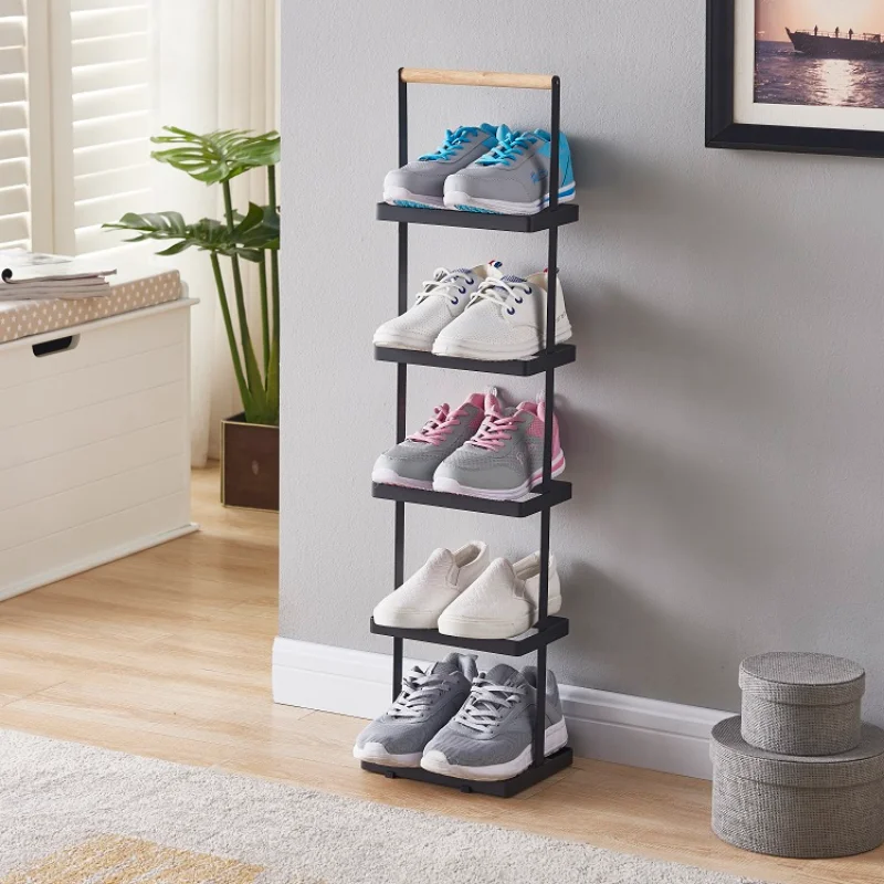 

European Indoor Shoe Rack Entryway Nordic Black Pace Shoe Rack For Wall Designs Meuble Chausssure Furniture For Entrance Hall