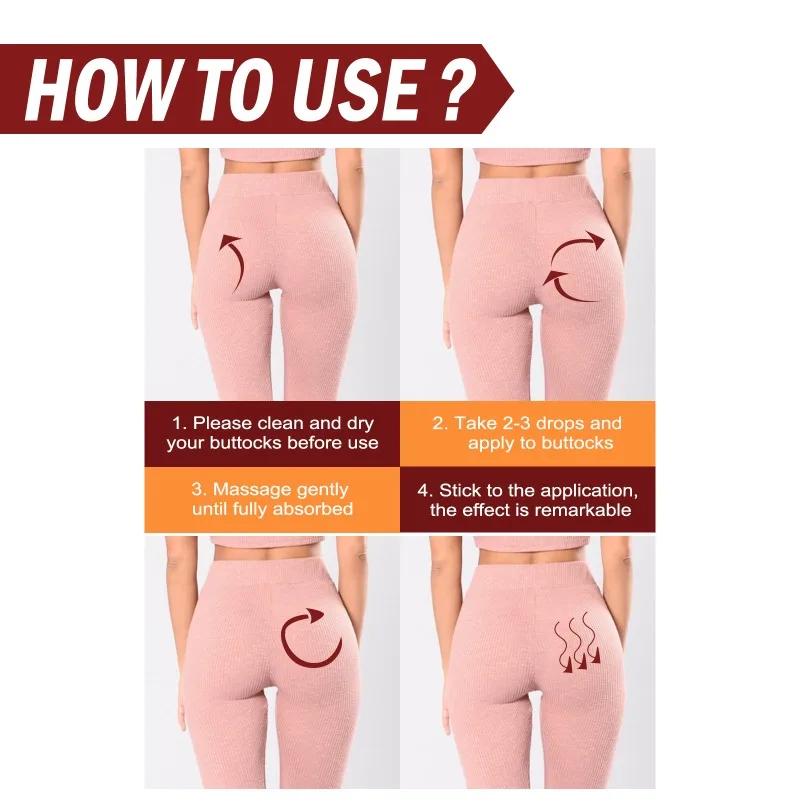 Buttock Enlargement Cream Butt Lift Up Firming Essential Oil Big Ass Enhance Hip Growth Tighten Shaping Sexy Body Care for Women