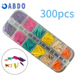 300-Piece Disposable Dental Restoration Composite Wood Wedges Set (300pcs)