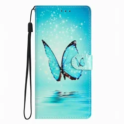 Charming Floral Art Phone Case - Elegant Flower Design Coque - Galaxy A04S (Blue Butterfly PB)