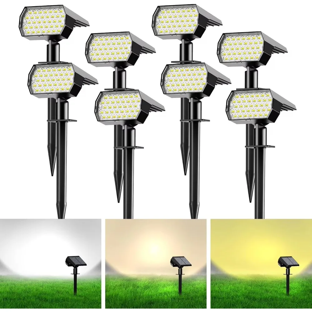 Nipify Solar Spot Lights Outdoor Otion Sensor, 3 Odes 62LED Solar