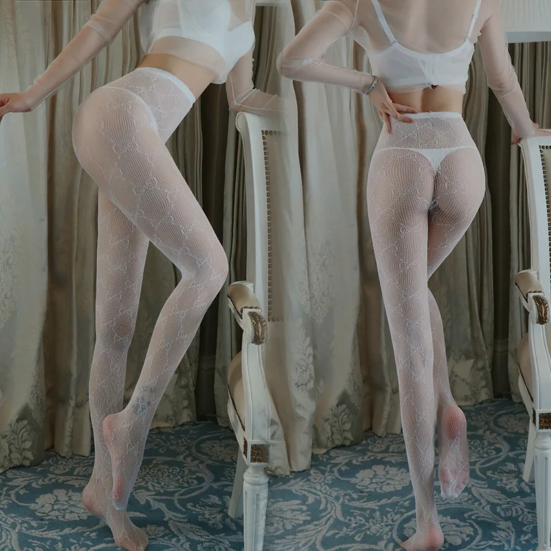 Sexy Hollow Jacquard Mesh Red Socks and Socks Fishnet Stockings Medias Mujer Sexy Stockings Sexy Plus Size Stockings