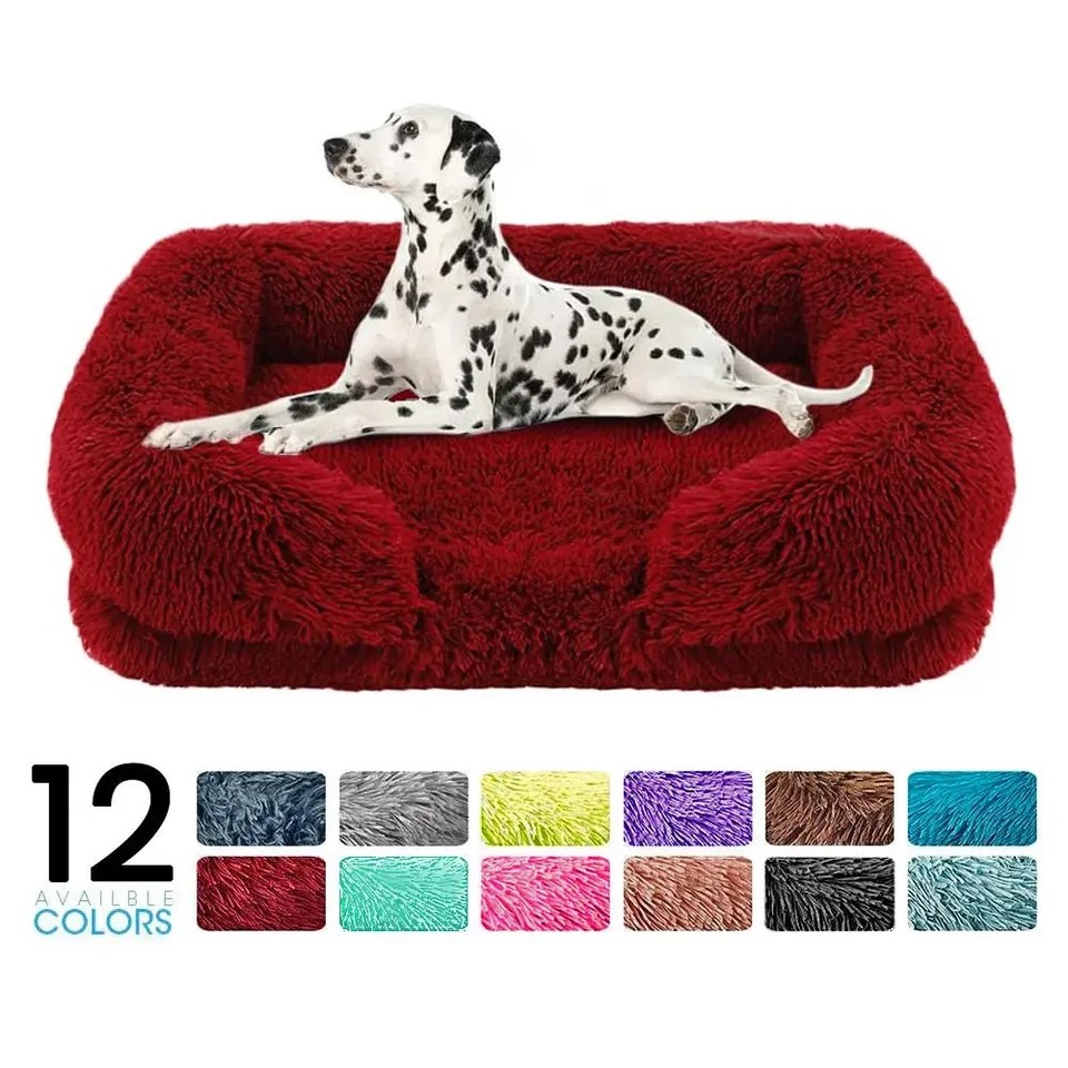 Luxury Plush Orthopedic Dog Sofa Bed Cushion