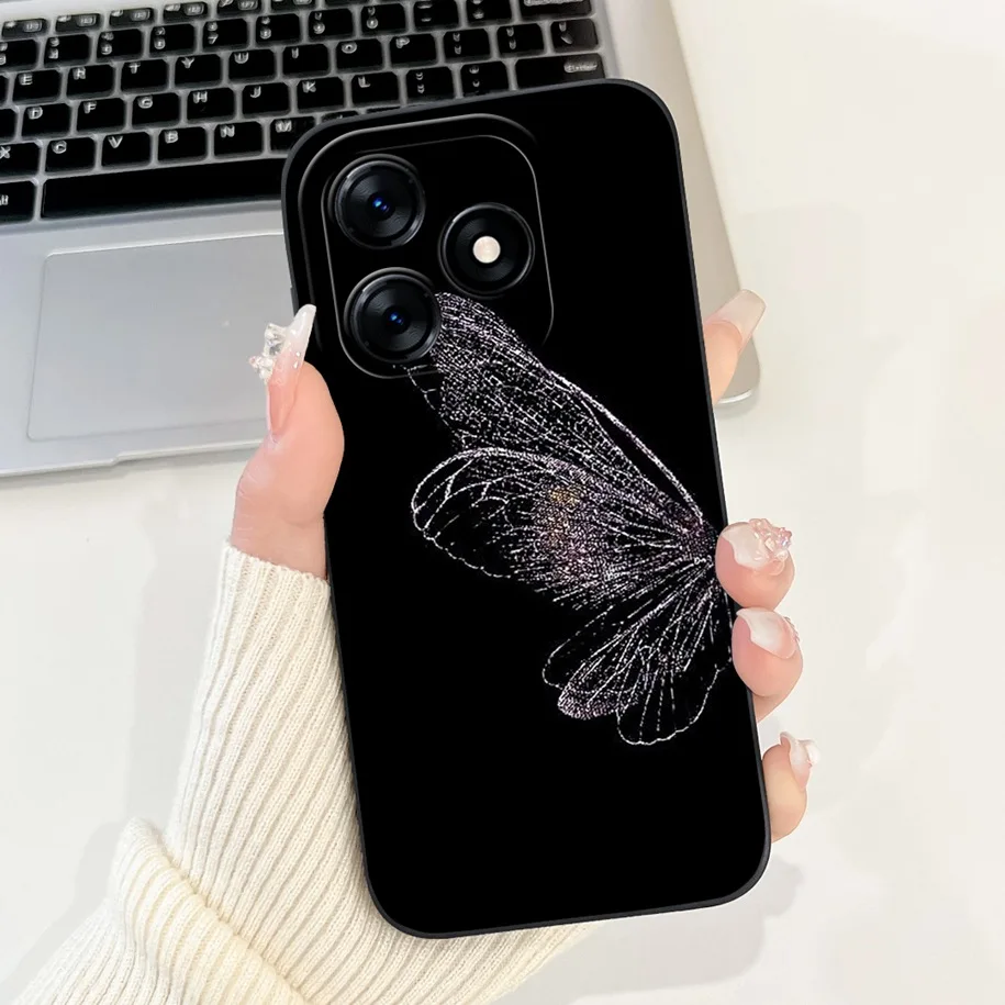 Fashion Flower Bowknot Soft Silicone Bumper Case in Liquid Finish