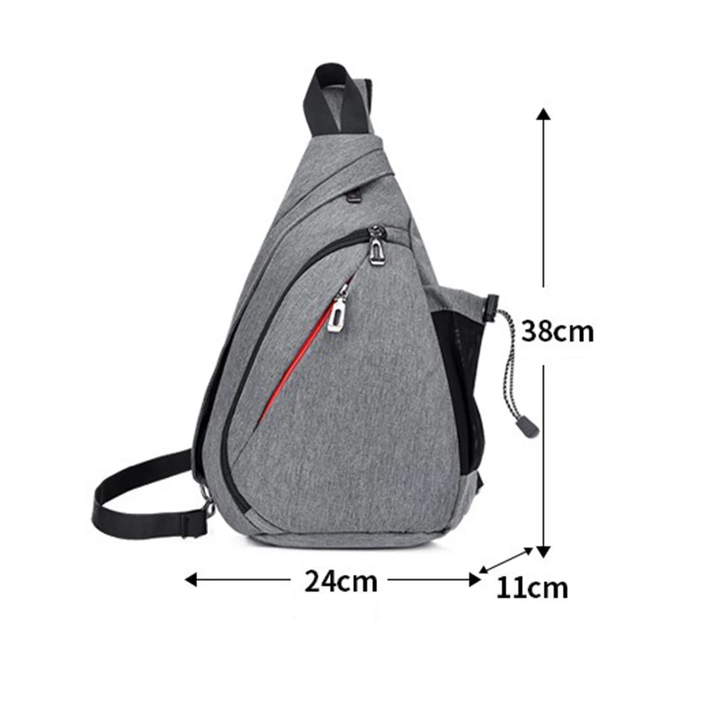 Men's Chest Bag New Fashion Korean-Style Casual Sports Water-Proof Shoulder  Cros