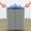 Houndstooth Fabric Storage Bins with Handles Large Capacity Organizer for Clothes Blankets Storage Bins for Home Organization 3