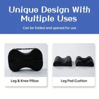 Ergonomic 2-in-1 Memory Foam Leg Positioning Pillow with Non-Slip Strap Memory Foam Leg Pillow with Leg Correction 2
