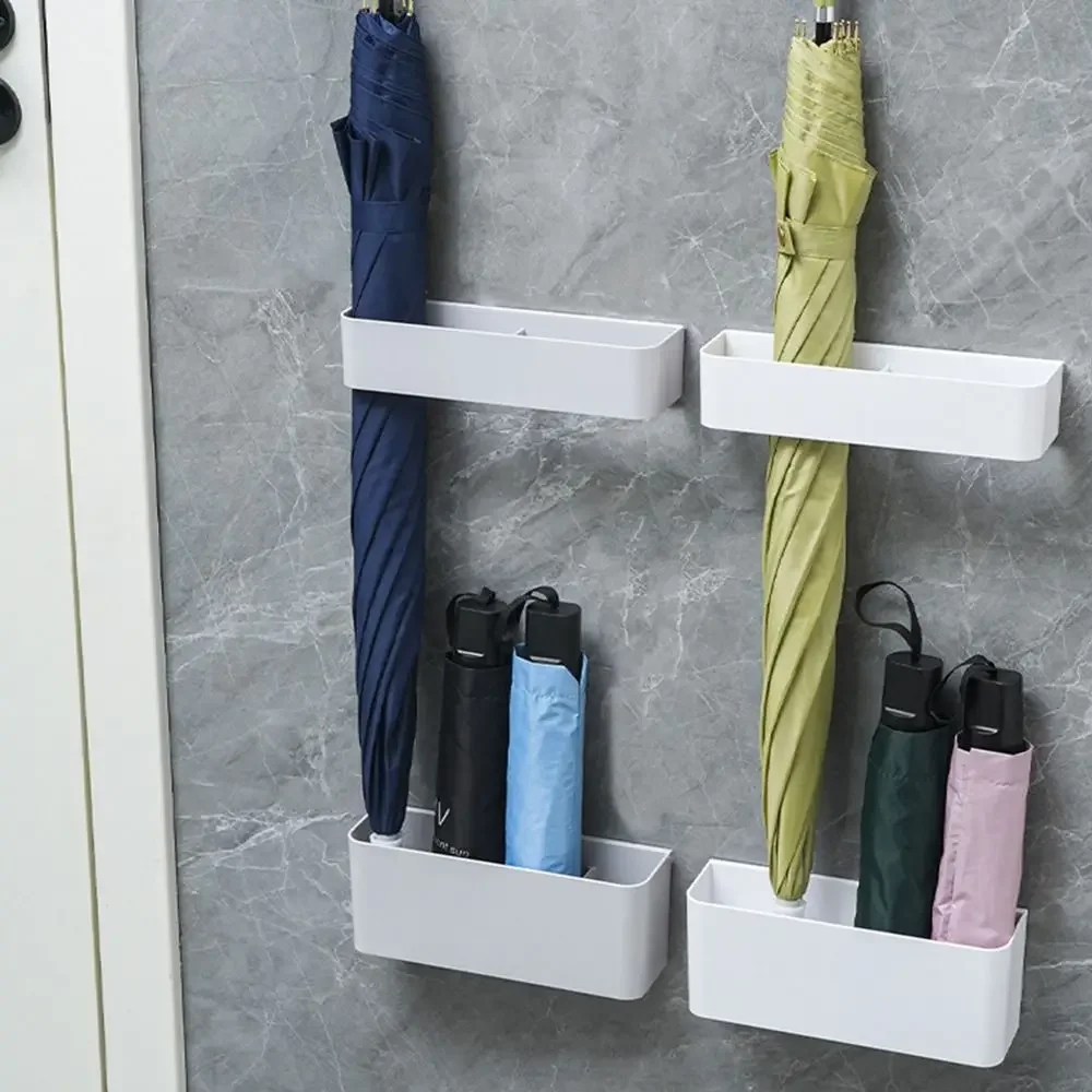 Wall Mounted Umbrella Holder Nail Free Fastener Style Multi-Functional Household Umbrella Storage Rack umbrella holder umbrella storage rack