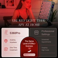 NOUVEAU S360WPRO Panneau de thérapie LED portable, lampe de thérapie à lumière rouge et infrarouge proche, appareil de beauté et de soins personnels suspendu 2