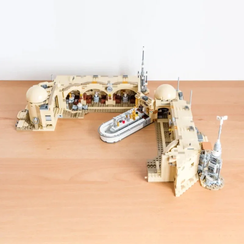 Miniso3187pcs Mos Eisley Cantinai 빌딩 블록 벽돌 모델, 남아용 75290 건설 세트와 호환 가능, 생일 선물