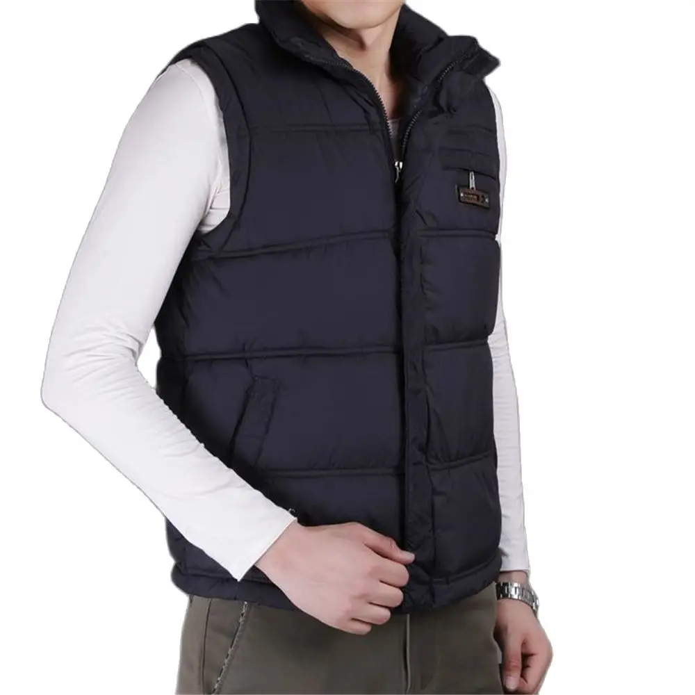 

2024 Bestseller Winter Mens Cotton Vest Coats Mandarin Collar Men Warm Windbreak Casual Waistcoat Hot Sale Down jackets thick