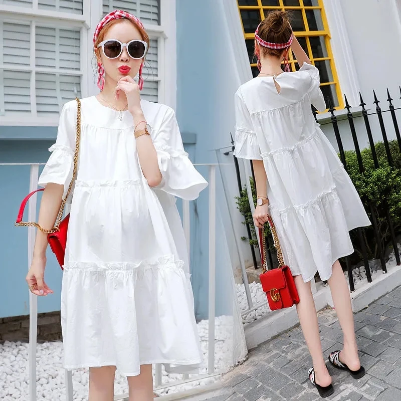 6.5US $ |Retail 1pc Maternity Clothes Summer Dress For Pregnant Women  Casual Cot… | Maternity clothes summer, Clothes for pregnant women, Dresses  for pregnant women