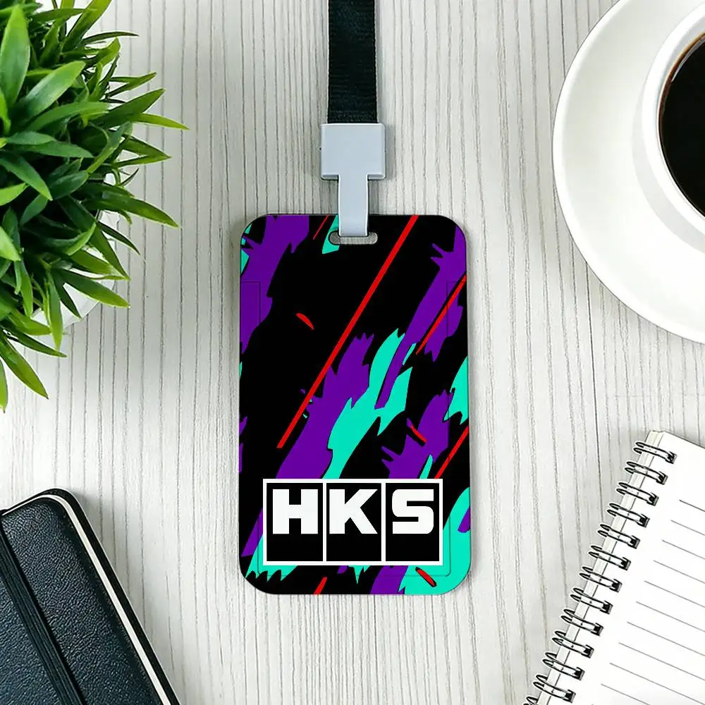 Modischer H-HKS Taschen-Kreditkarten-ID-Karten-Ausweishalter mit Umhängeband – Detail 7
