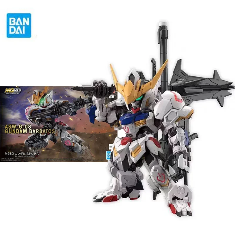 Bandai Genuine Gundam Model Garage Kit Mgsd Series Q-Version Asw-G-08 Gundam Barbatos Anime Action Figure Toys For Boys