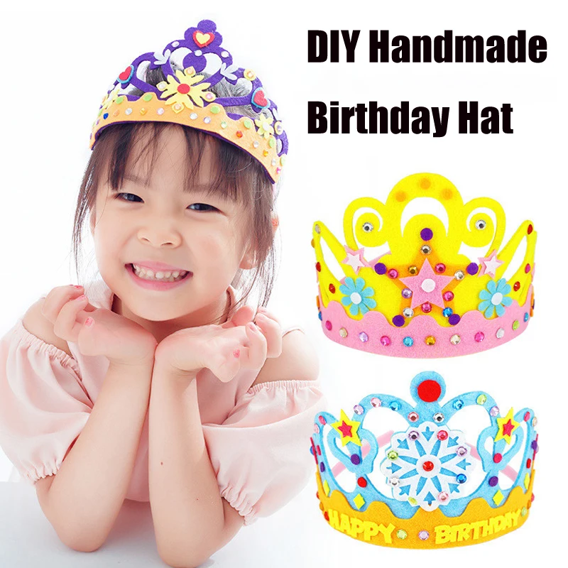 

Creative DIY Craft Toys Sequins Crown Flower Star Pattern Kindergarten Art EVA Foam Paper Toy for Children Party Decoration Gift