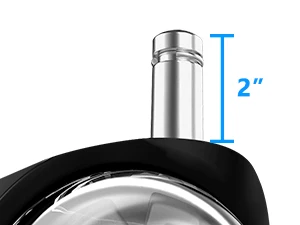 Description Picture 2 of item(Set of 5) Office Chair Wheels Replacement 2 Inch M10 Heavy Duty Caster Wheels Quick & Quiet Rolling Chair Casters