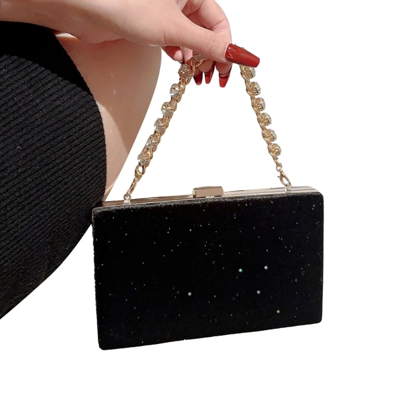 Fashion Formal Handbag Evening Bag Shoulder Handbag with Chain Strap for Women E74B