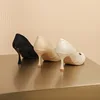 High Heeled Shoes for Women 2023 New Pointed Toe Gentle White Working Shoes Spring and Autumn Single Shoes 40 Zapatos De Mujer 4