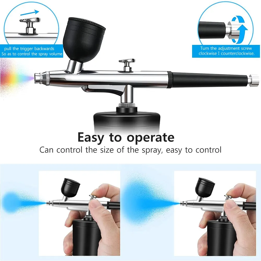 7.4v Airbrush Nail With Compressor Portable Air Brush Nails Compressor For Nail Art Paint Painting Crafts Airbrush Compressor 3